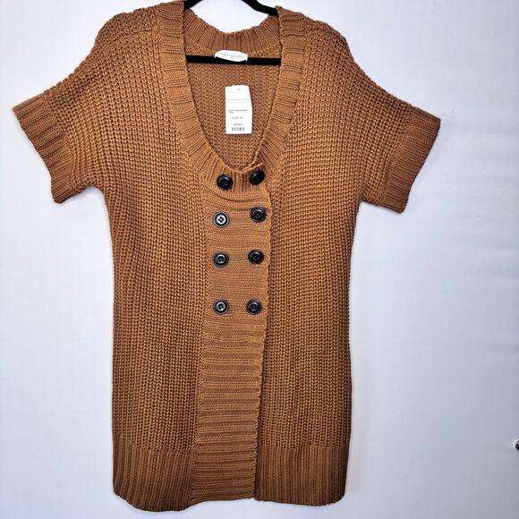 Soft Surroundings‎ Long Cardigan Size 1X Wool Blend Double Breasted Sweater - Picture 1 of 13